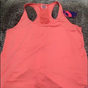 Asics Women's Loose Tank D1 Color Coralicious Heather Size L